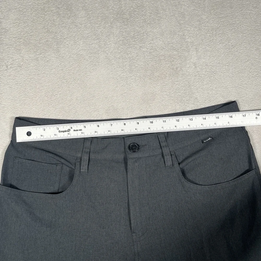 TravisMathew Mens Open To Close Golf Pants Stretch Performance Gray 33x33